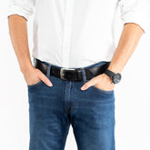 Tom Tailor Męski Pasek Skórzany Klasyczny Skóra Tg1007r62/790 40mm Gürtel Black